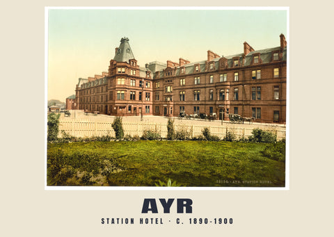 Station Hotel, Ayr, c. 1890–1900 Heritage Print