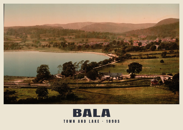 Town and Lake, Bala, c. 1890–1900 Heritage Print