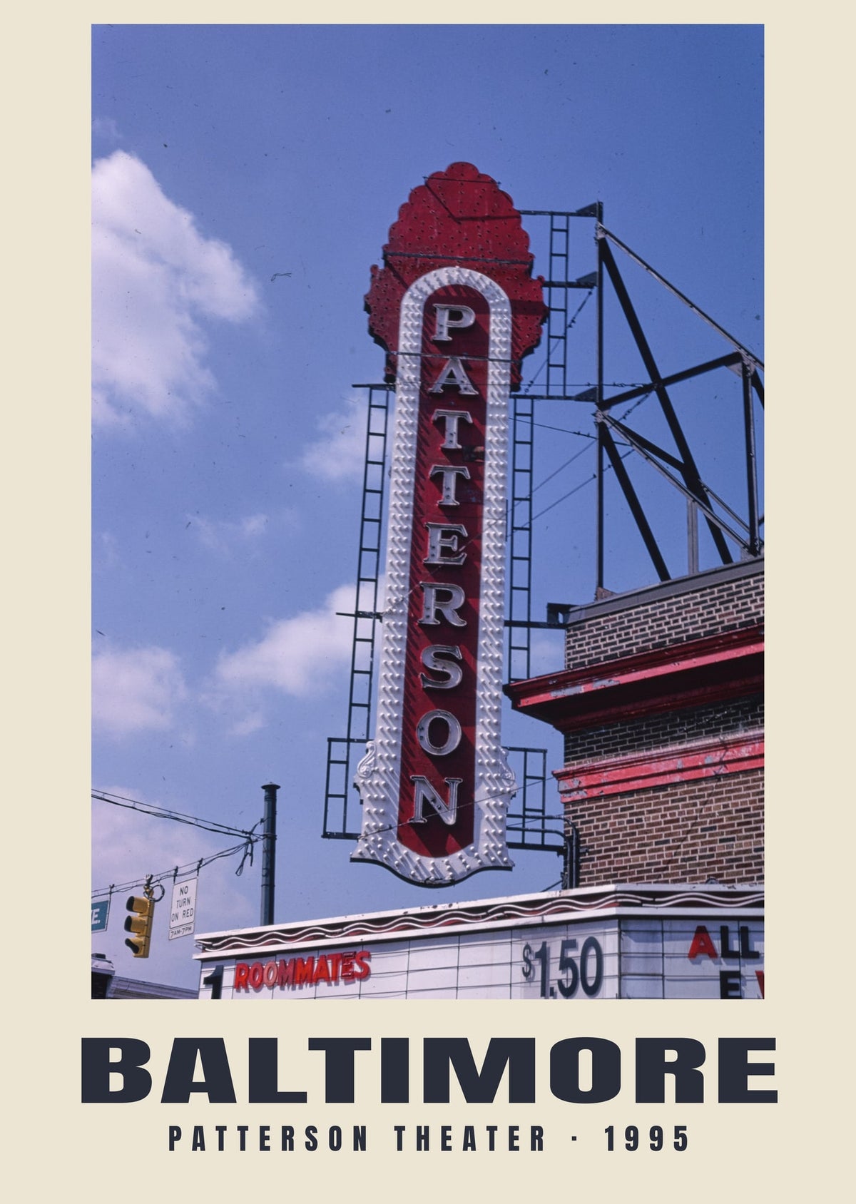 Patterson Theater, Baltimore, 1995 — Historic photograph print