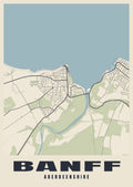 Street map poster of Banff, Aberdeenshire