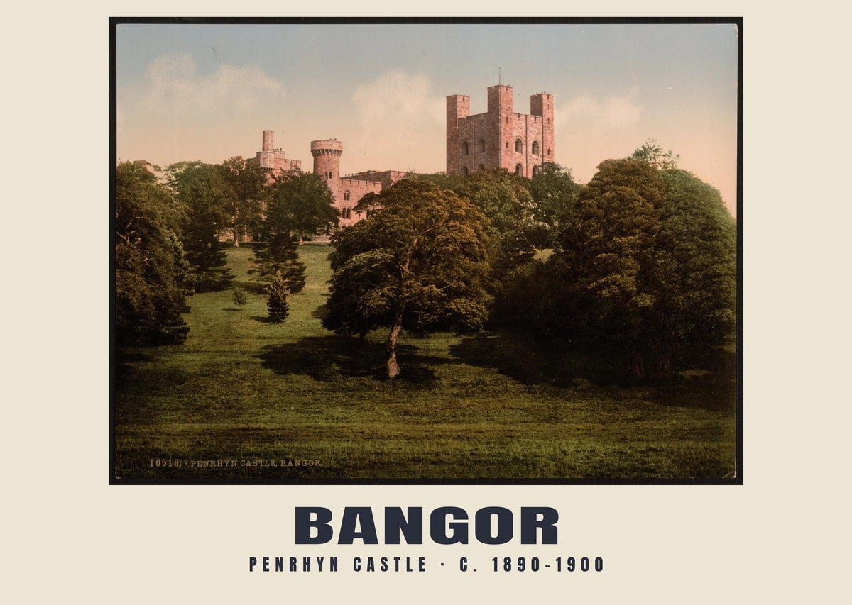 Penrhyn Castle, Bangor, c. 1890–1900 heritage photograph
