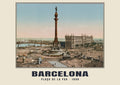Plaça de la Pau, Barcelona, 1890 heritage photograph