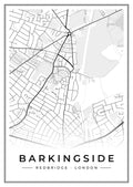 Street map poster of Barkingside, Redbridge, London