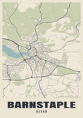 Street map poster of Barnstaple, Devon