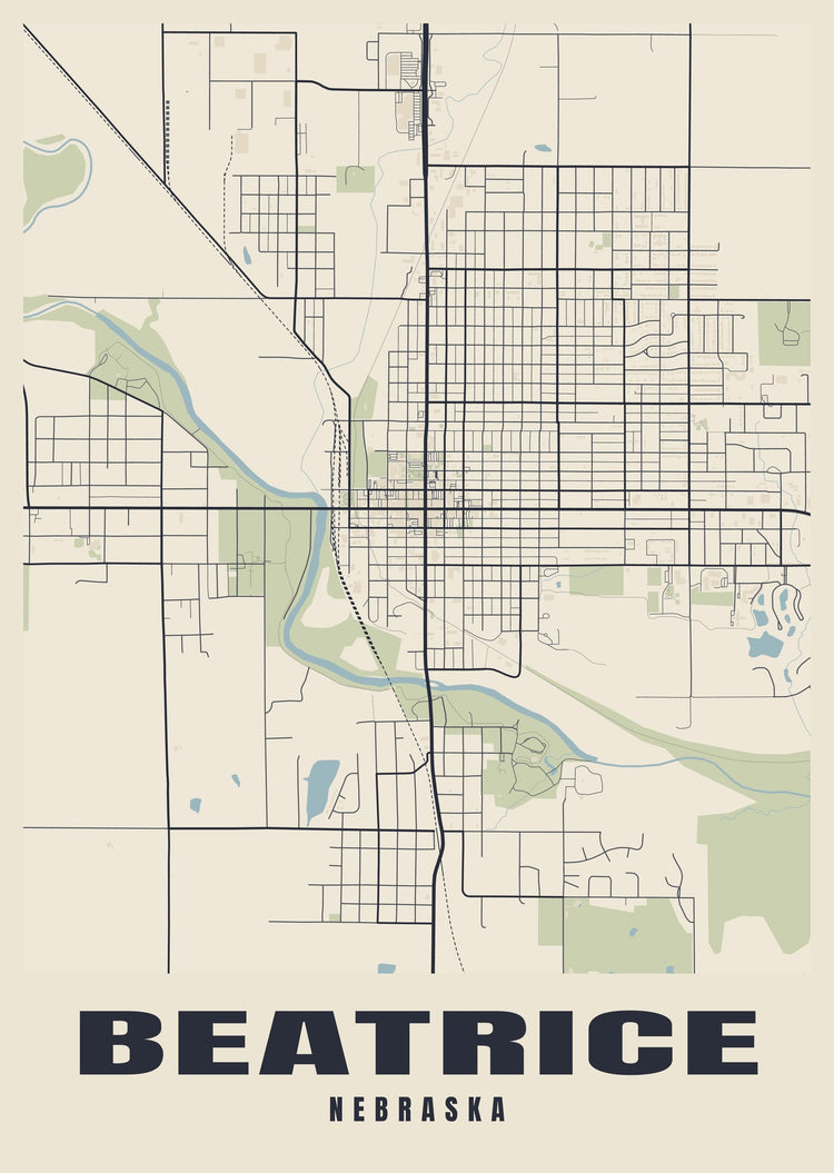 Beatrice Street Map Poster