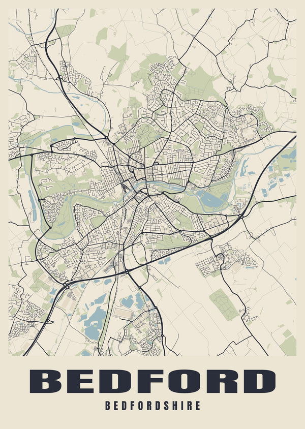 Bedford Street Map Poster