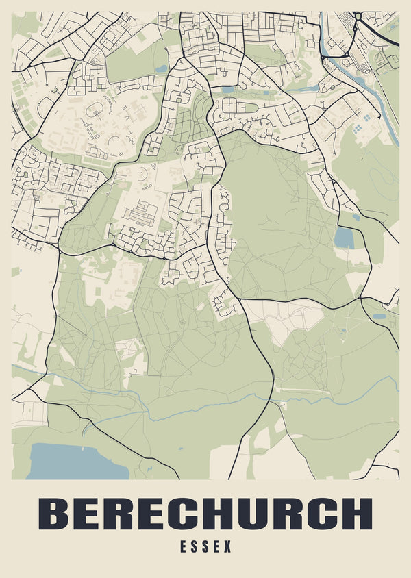 Berechurch Street Map Poster