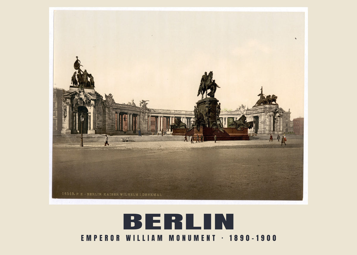Emperor William Monument, Berlin, 1890–1900 heritage photograph