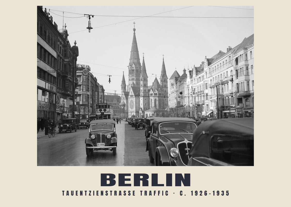 Tauentzienstraße Traffic, Berlin, c. 1926–1935 heritage photograph