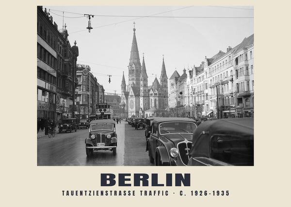 Tauentzienstraße Traffic, Berlin — c. 1926–1935 · Historic photograph print