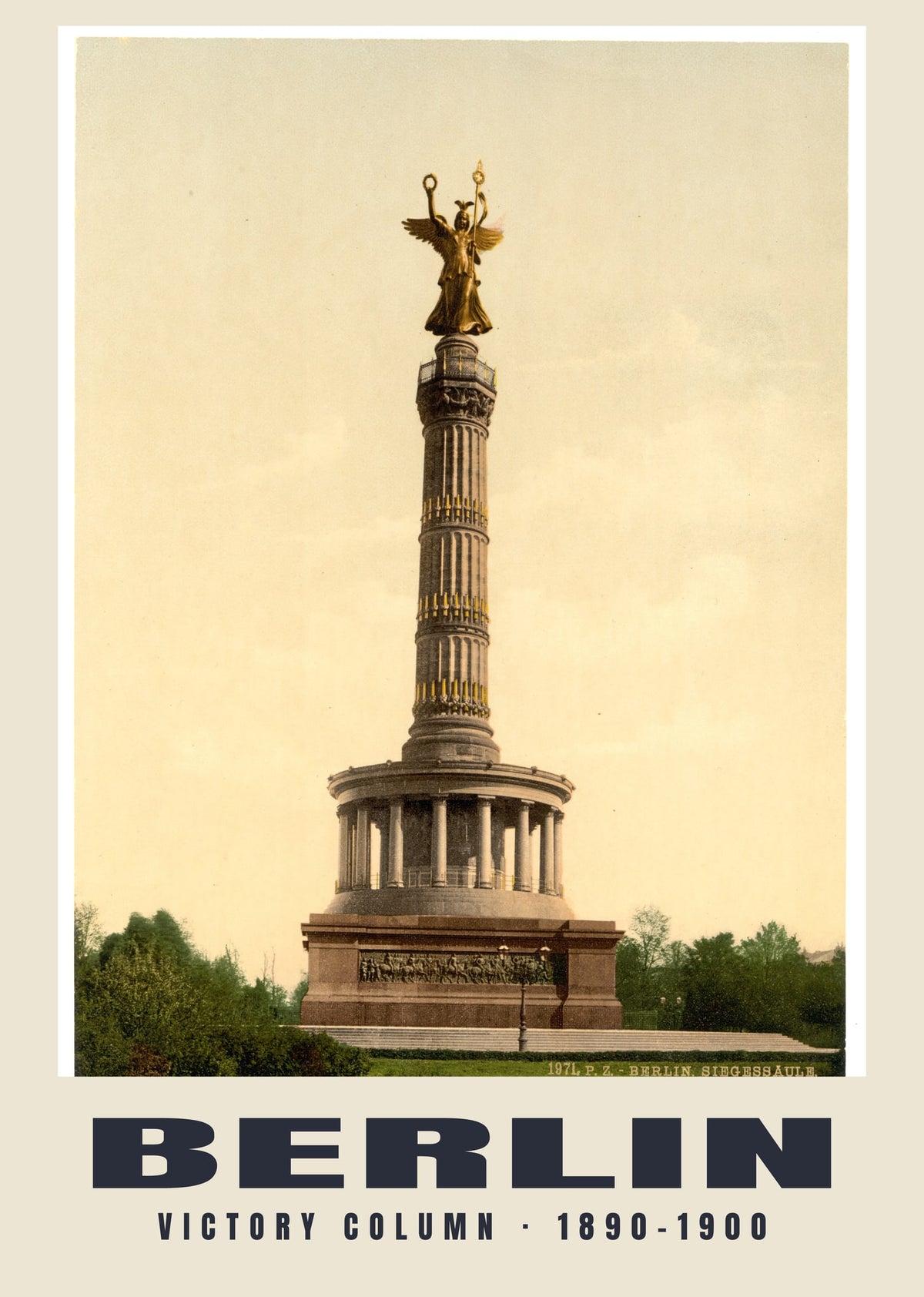 Victory Column, Berlin, 1890–1900 heritage photograph