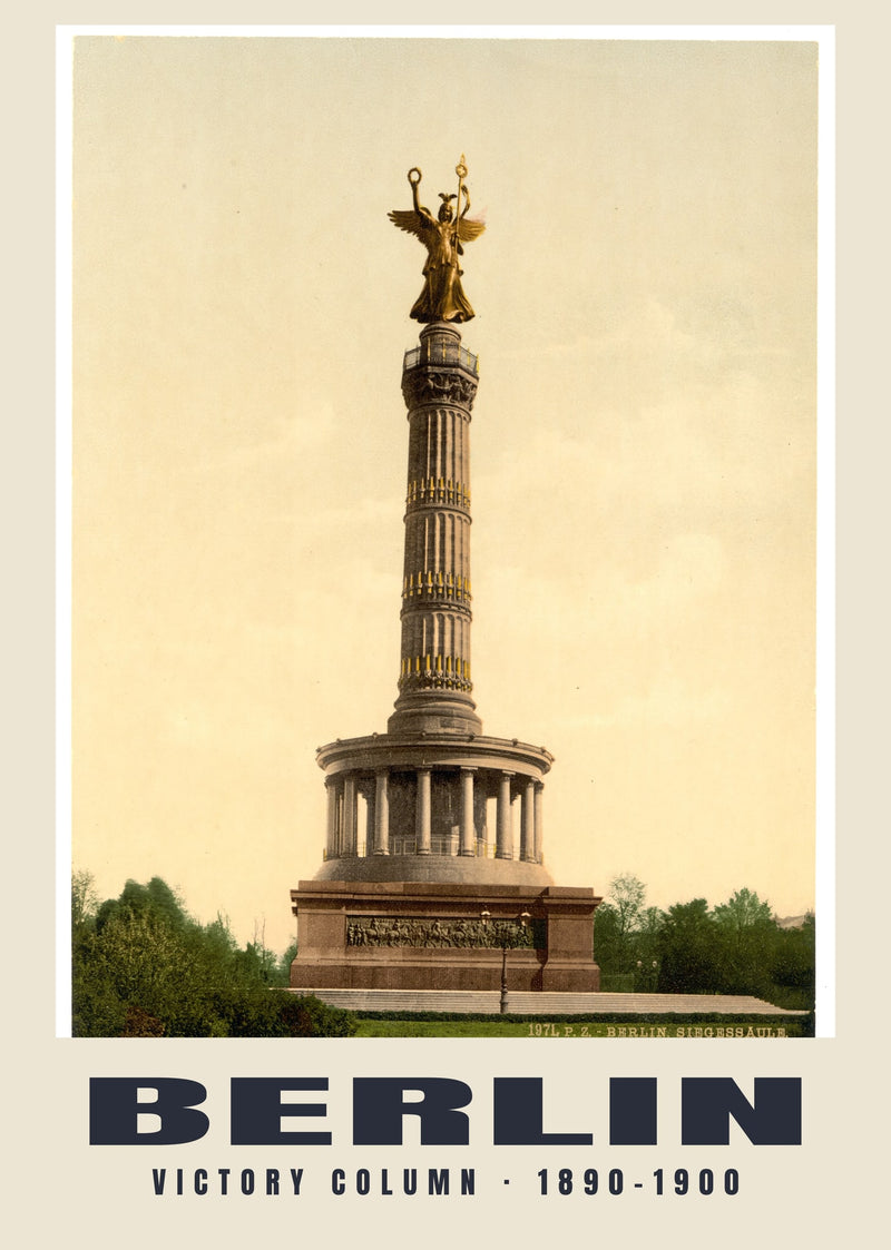 Victory Column, Berlin — 1890–1900 · Vintage photochrom print
