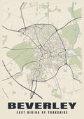 Street map poster of Beverley, East Riding of Yorkshire