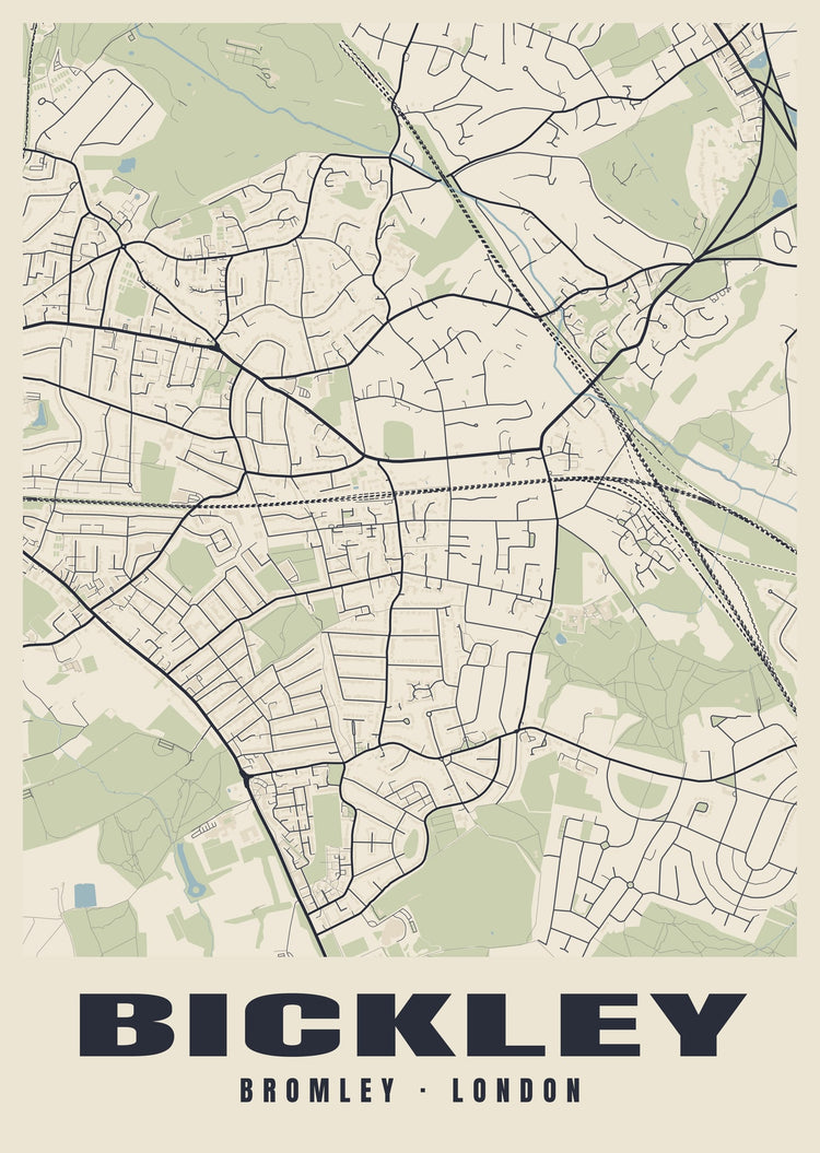 Bickley Heritage Street Map Poster