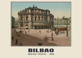 Arriaga Theatre, Bilbao, 1890 heritage photograph