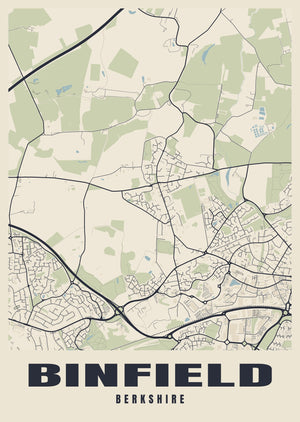Binfield Street Map Poster