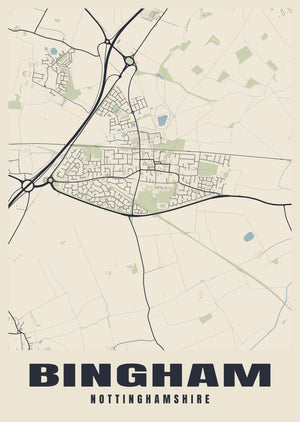 Bingham Street Map Poster