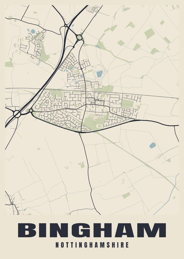 Bingham Street Map Poster
