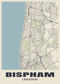 Street map poster of Bispham, Lancashire