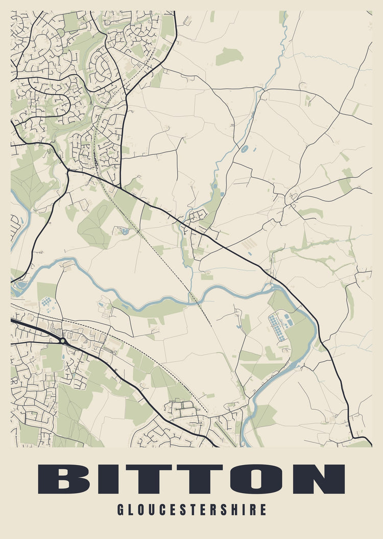 Bitton Street Map Poster