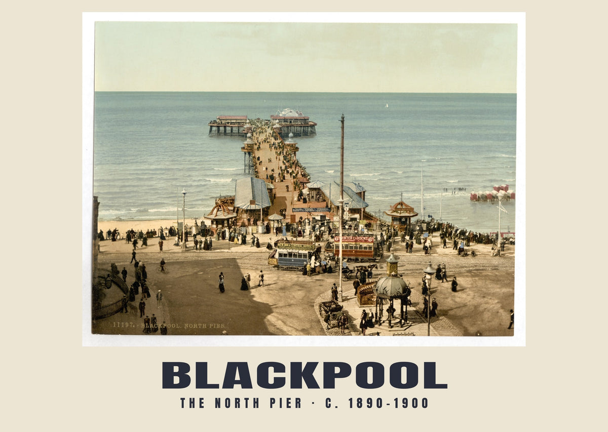 The North Pier, Blackpool, c. 1890–1900 heritage photograph