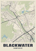 Street map poster of Blackwater, Hampshire
