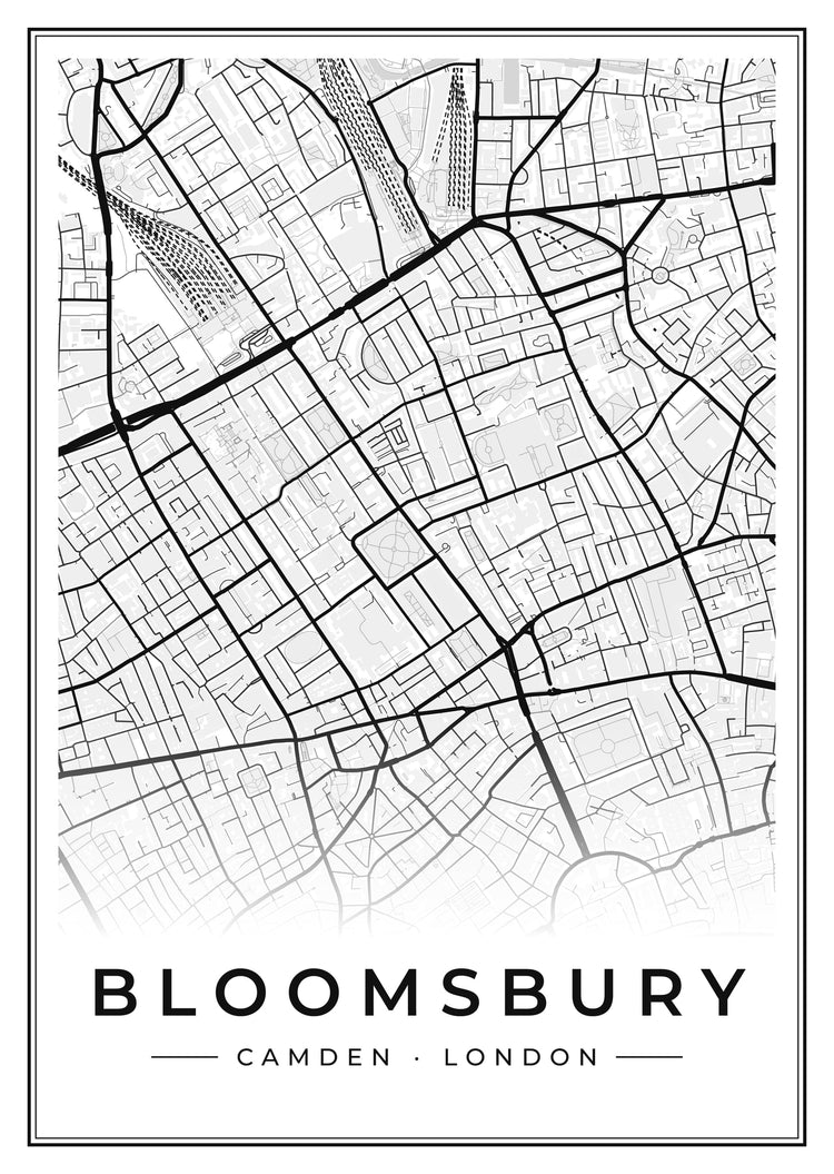 Bloomsbury Street Map Poster