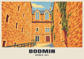Bodmin Jail poster, Retro Railway style