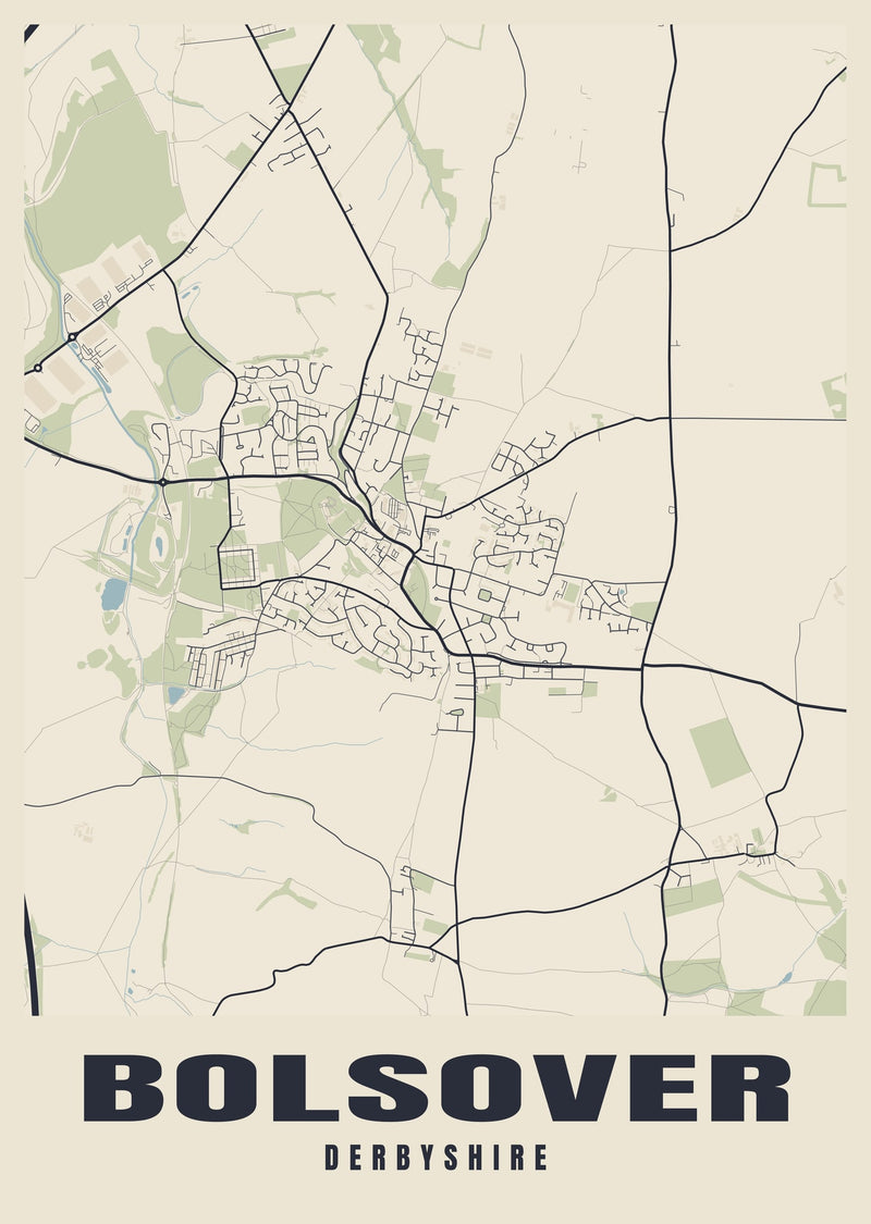 Bolsover Street Map Poster