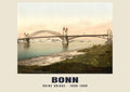 Rhine Bridge, Bonn, 1890–1900 heritage photograph