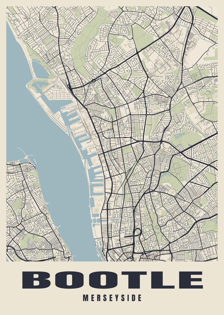 Bootle Street Map Poster