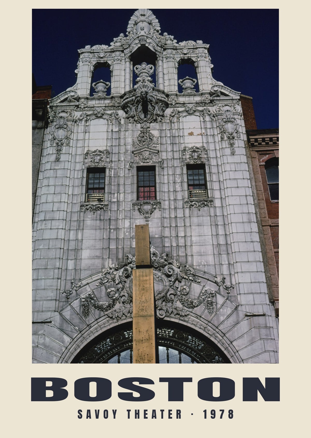 Savoy Theater, Boston, 1978 — Historic photograph print