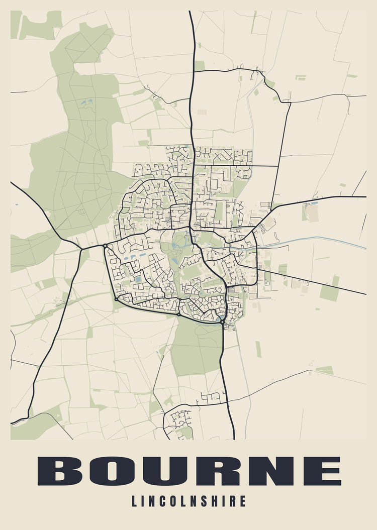 Bourne Street Map Poster