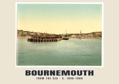 From the sea, Bournemouth, c. 1890–1900 Heritage Print