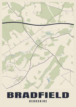Bradfield Street Map Poster