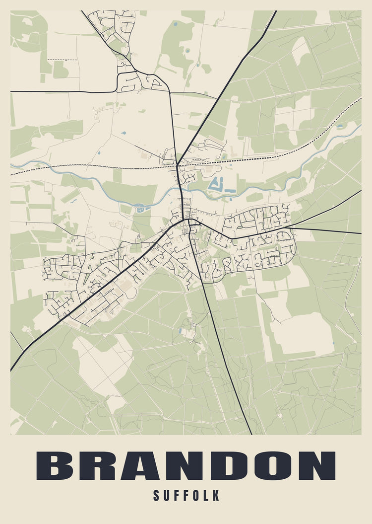Brandon Street Map Poster
