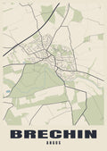 Street map poster of Brechin, Angus
