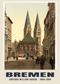 Emperor William Square, Bremen, 1890–1900 heritage photograph