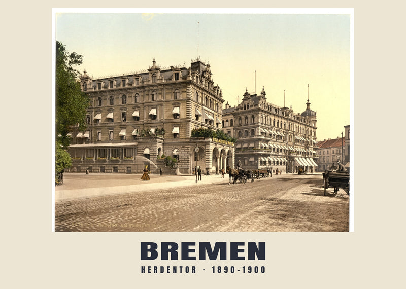 Herdentor, Bremen — 1890–1900 · Vintage photochrom print