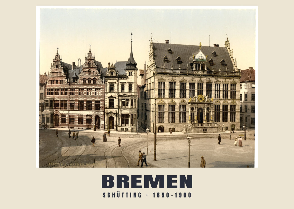 Schütting, Bremen, 1890–1900 heritage photograph