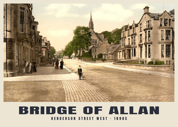 Henderson Street West, Bridge of Allan, c. 1890–1900 Heritage Print