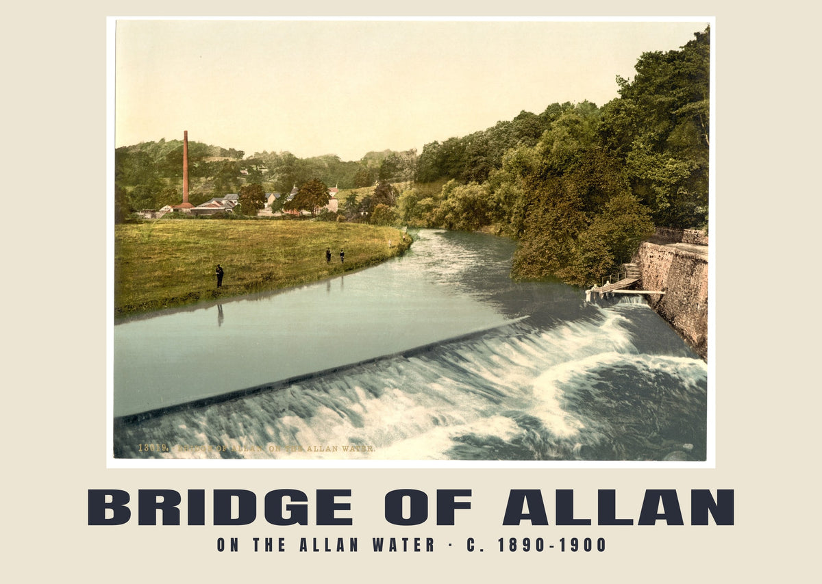 On the Allan Water, Bridge of Allan, c. 1890–1900 heritage photograph