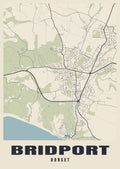 Street map poster of Bridport, Dorset