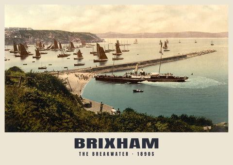 The Breakwater, Brixham, c. 1890–1900 Heritage Print