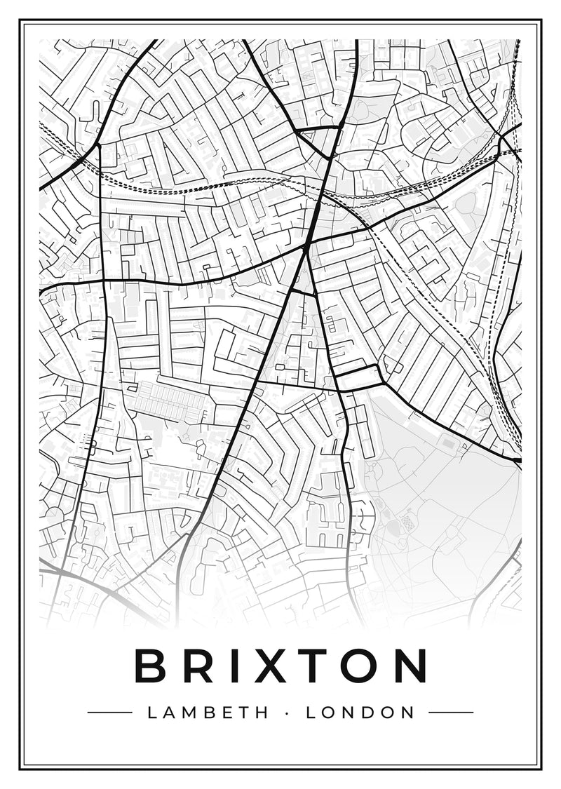Brixton Street Map Poster