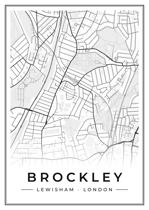 Brockley Street Map Poster