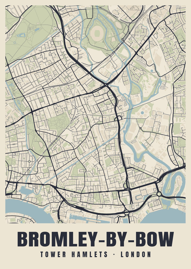 Bromley-by-Bow Heritage Street Map Poster
