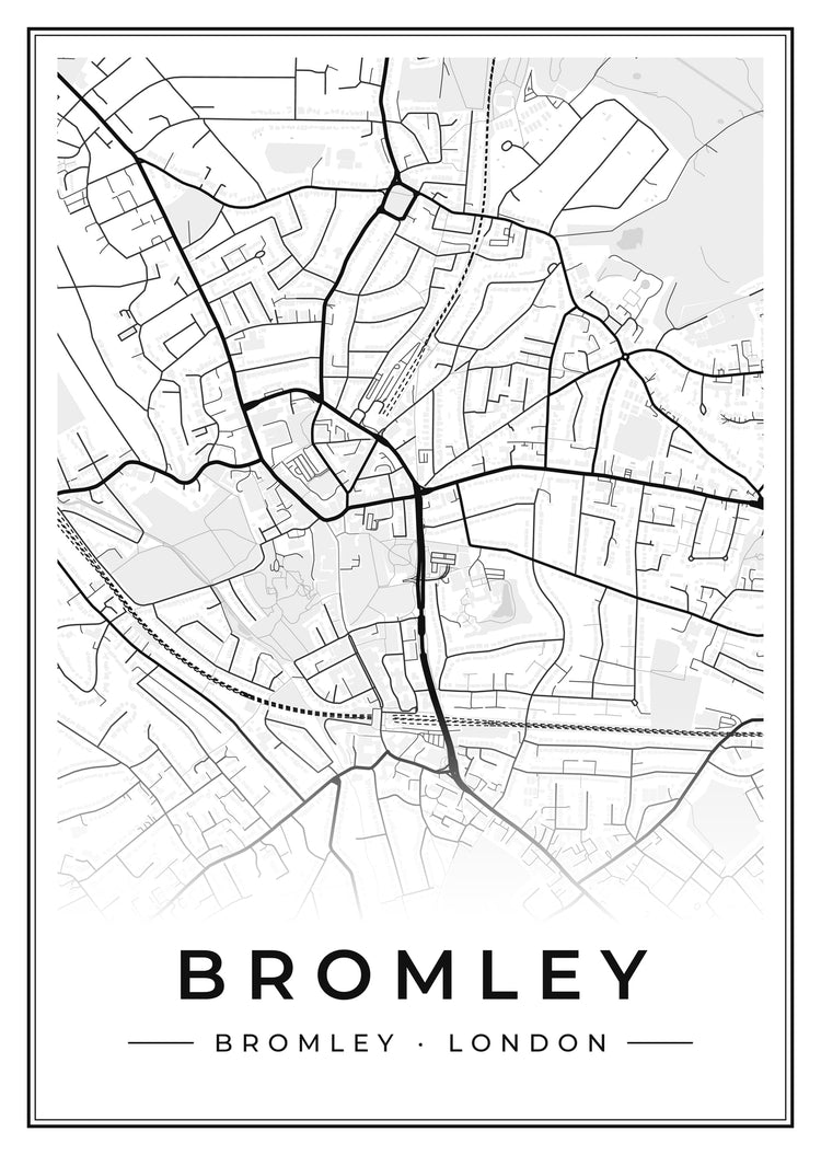 Bromley Street Map Poster