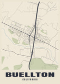 Street map poster of Buellton, California