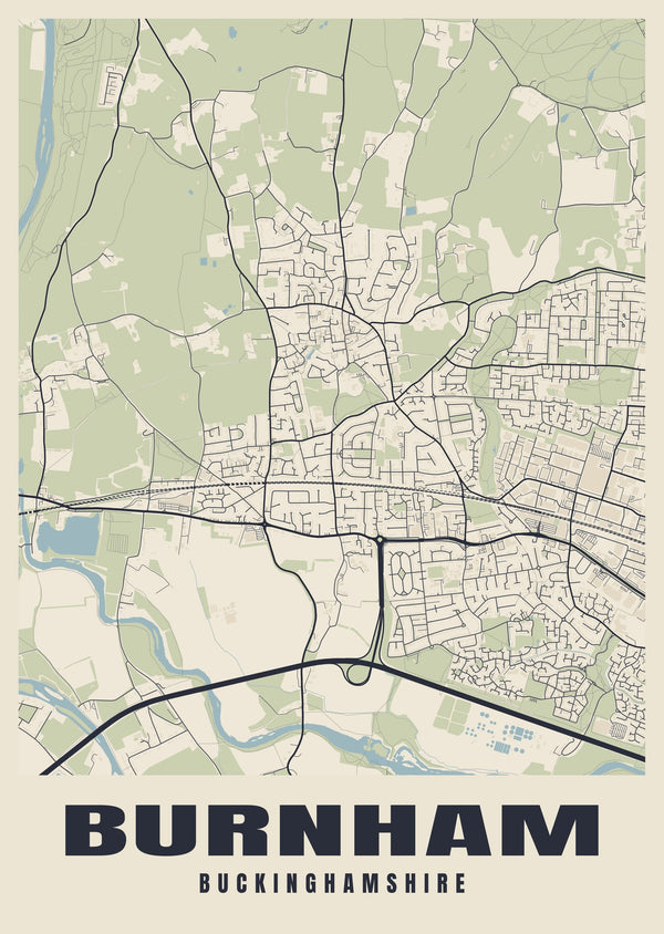 Burnham Street Map Poster